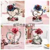 Dia dos Namorados Transfronteiriço Encantadora Azul Rosa Acrílico Plano 2D Temporada de Casamento Banquete Decoração de Mesa Ornamento
