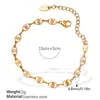 Diseñador Europeo y Americano Pequeño Plátano Geométrico Gama Alta Femenino Ins Collar Cadena de Clavícula Acero Inoxidable Chapado en Oro de 18K Joyería