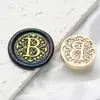 Sello de Cera con Sello de Cabeza Serie de Letras Barrocas 2.5cm Cabeza de Cobre 26 Letras Inglesas para Sello de Sellado de Diario