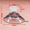 Fábrica de origem ventosa de rosca de 32 mm transparente de PVC para exportação com porca de rosca ventosa com furo sem furo ventosa de rosca