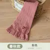 Leggings para niñas transfronterizos, colección de primavera y otoño, mezcla de algodón, adecuados para usar como ropa exterior, de colores dulces, con un lazo, para niños pequeños y medianos, con ribete de encaje, y longitud 9/10