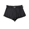 Falda Mini Plisada de Cintura Alta Estilo Chica Caliente Americana para Mujer 2023 Verano Moda Estilo Occidental Tridimensional Antideslizante