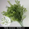 Plantas Verdes, Hierba de Junco, Hierba Bigote de Dragón, Fondo de Boda, Paisajismo de Ventana Floral, Flores Decorativas para Boda en Bosque Blanco y Verde