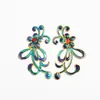 Accesorios para joyería DIY rama esmaltada gota de aceite manualidades aleación de imitación accesorios hierro tocado de flor de novia 74*45