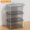 Caixa de Armazenamento Transparente Grande Capacidade Doméstica Guarda-Roupa Roupas Caixa de Plástico Baú de Brinquedos Organização de Armazenamento Cesto de Armazenamento