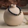 Pulsera de Obsidiana Natural para Mujer 2025 Año de Nacimiento Serpiente Pulsera Zodiacal Tres en Uno para Hombre Pulsera de Cuentas de Buda