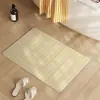Alfombrilla de suelo de tierra de diatomeas a rayas estilo Ins para entrada de casa, felpudo de entrada, alfombrilla de baño, alfombrilla absorbente para el pie para puerta de inodoro