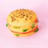 Juguete Vocal de Hamburguesa de Sésamo para Perros Juguete Molar para Mascotas Juguete de Bola Vocal Hamburguesa Redonda Vinilo