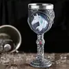 Copa de vino de calavera resina calavera regalo de Halloween juego correcto decoración del hogar manualidades de calavera