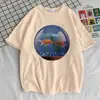 Camiseta de Algodón Talla EuropeaCamiseta para Mujer Estilo Frutiger Aero Kawaii Y2K Gráfica Colorida Punk Camiseta Cómoda