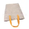 Bolso de Hombro Impermeable Estilo Coreano Papel Kraft Bolso de Mano Gris Papel Kraft Bolso de Mano Multifuncional Papel Kraft