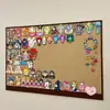 Moldura de Exibição em Quadro de Feltro DIY Fundo Decorativo Quadro de Mensagens Quebra-Cabeça de Pé Suporte de Exibição Criativo Parede de Fotos de Feltro
