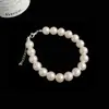 Pulseira de Pérolas de Vidro de Alta Qualidade para Mulheres, Luxo Leve, Nicho, Simples, Exquisite, Estilo Frio, Novo Acessório Versátil