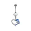 Gabe Moda Transfronteriza Europea y Americana Estilo de Chica Trendy Diseño de Animal con Forma de Corazón Piercing para Ombligo Joyería