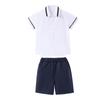 Uniforme escolar infantil de verão para alunos do ensino fundamental e médio, uniforme de classe, estilo britânico, uniforme de jardim de infância para professores
