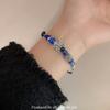 Nuevo Pulsera de Mariposa con Gota de Aceite de Dopamina Pulsera Espaciadora de Cuentas de Vidrio Hecha a Mano Joyería de Moda Transfronteriza