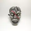 Chenzi Halloween Máscara Retro con Capucha Cara de Fantasma Casa Embrujada Performance de NPC Máscara de Momia de Terror