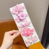 [Nuevo 2025] Cuerda de pelo de flor colorida para niños Cuerda de pelo para niñas No daña el pelo Bola de pelo Anillo de pelo Banda para el pelo