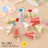 Estilo INS Coreano Lindo Decoración de Pastel Oso de Dibujos Animados Tarjeta de Feliz Cumpleaños Flor Sonriente Enchufe Vestir