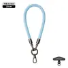 Lanyard original explosivo para teléfono móvil 8MM fuerte para colgar en el cuello bandolera ajustable al aire libre anti-pérdida cuerda trenzada para muñeca color pistola