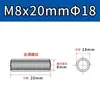 Porca de Conexão de Aço Inoxidável 304, Redonda, Estendida, Soldada, Rosca Interna, Pino Stud Rosqueado com Furo Passante em Ambas as Pontas M5M6M8M12