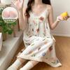 Pijama de tirantes nuevo de verano para mujer, retro, estampado de flores pequeñas, celebridad de internet, ropa de casa para mujer, conjunto, voz temblorosa, transmisión en vivo, venta al por mayor