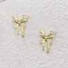 Pegatinas de Uñas Estilo Coreano Mariposa, Lentejuelas para Uñas Bicolor Oro y Plata, Accesorios para Uñas, Modelos Aplicables de Salón de Uñas de Moda