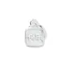 Pingente Quadrado Feliz Estilo Ins em Prata Esterlina S925 Sólida Materiais para Pulseira de Cristal DIY