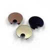 Caja de roscado de aleación de zinc de 35 mm para computadora de escritorio, caja de cableado, tapa de orificio de cable redondo, orificio de roscado, hardware