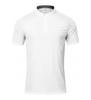 Camisa POLO deportiva de solapa de color sólido de tela jacquard de pájaro hueso de 120 g, ropa de trabajo personalizada para hombre, top de manga corta, ropa de fábrica con estampado
