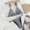 Bikini Europeo y Americano para Mujer 2025 Traje de Baño Europeo y Americano Sexy Traje de Baño Sexy Dividido Vacaciones en la Playa Bikini de Playa