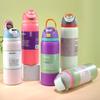 Botella de Agua Deportiva Owala 32oz de Doble Uso con Asa, Tapa de Botón, Taza Aislante de Acero Inoxidable 304 para Exportación, Taza para Frutas