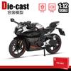 1:12 Modelos de Motocicleta Chuanqi Modelo de Motocicleta Ducati de Liga Crianças Brinquedo de Rodagem Suave com Som