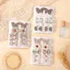 Set de Pinzas para el Cabello de Niña de Amazon Cuadros Puntos Estambres Clip para Flequillo de Niñas Lindos Mini Accesorios para el Cabello de Niñas