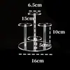 Suporte de exibição acrílico altamente transparente, suporte de exibição redondo multicamadas para cosméticos, bonecas, antiguidades, ornamentos e joias