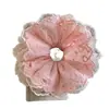 Scrunchie Retrô Estilo Francês para Mulheres, Elástico de Cabelo Versátil Coreano de Cetim de Alta Qualidade, Acessório de Cabelo Estilo Mori, Grande Ornamento de Cabelo