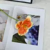 Flores Artificiales de Tulipán Realistas de Tallo Abierto de Alta Calidad, Accesorios para Sostener en la Mano, Flores Artificiales para Sala de Estar, Arreglos Florales de Seda, Decoraciones de Boda