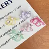 Joyería Coreana Niños Banda de Goma Plateada con Lazo Banda para el Cabello Anillo para el Pulgar de Perla Diadema Trenzada Cuerda para el Cabello de Bebé