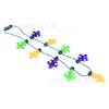 Fábrica Transfronteriza Venta Caliente Fiesta de Carnaval Collar Luminoso de Iris 9 Bombilla Púrpura Claro Oro Verde Cadena de Flash