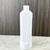 Botella semicircular de 24 dientes y 250 ml para loción, embalaje diario, botella de viaje, champú, gel de ducha, para mascotas, color blanco, con hombros redondos.