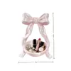 Estilo Ins Postmoderno Lujo Ligero Impreso en 3D Moño Bandeja de Almacenamiento de Joyería Decoración del Hogar Estilo Girly Caja de Almacenamiento