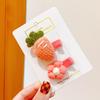 Horquilla tejida de dibujos animados para niños, horquilla de rábano conejo para niñas, linda pinza para el cabello de bebé de tela completa, pinza para el cabello deshilachado, flequillo