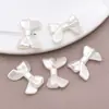 Colgante de Estrella de Mar Rosa de Doble Cara con Agujero Pasante de Perla de Imitación ABS Color Blanco Roto Accesorios de Joyería para Pulsera y Collar Hechos a Mano para DIY