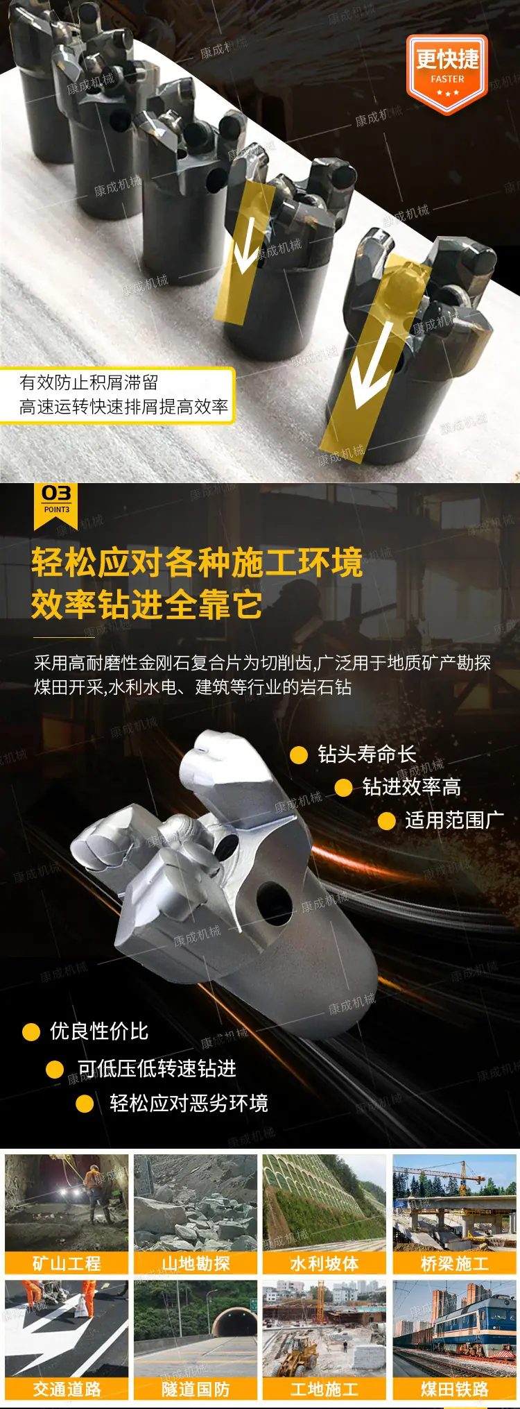 康成三翼金刚石钻头详情1_03
