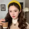 Faixa de cabelo larga estilo coreano com esponja encaracolada para mulheres, outono/inverno, que aumenta a altura, projetada para levantar o topo da cabeça, acessório de cabelo estiloso e versátil