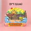 Ímãs de Geladeira de Ningbo, Souvenirs Turísticos Culturais e Criativos de Madeira de Cidades da Província de Zhejiang, Atrações Turísticas da Moda e Presentes Comemorativos