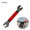 Herramienta de mantenimiento para bicicleta de montaña llave hexagonal recubierta de goma de 15/16/17 mm para instalación y extracción de pedal de pie de buje