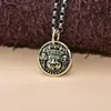 Colgante de plata de ley 925 hecho a mano vintage oro eléctrico zachilam Dios Amarillo de la Riqueza accesorios colgante accesorios colgantes laterales