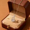 Collar de Calcedonia Natural de Plata de Ley S925 con Forma de Calabaza para Mujer, Cadena para Clavícula Estilo Chino Nuevo de Lujo Ligero, Joyería al por Mayor para Otoño e Invierno