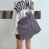 2026 Nuevo Bolso de Hombro de Pana de Gran Capacidad Estilo Coreano para Mujer, Bolso Tote de Lona de Moda, Bolso Cruzado Retro para Estudiante